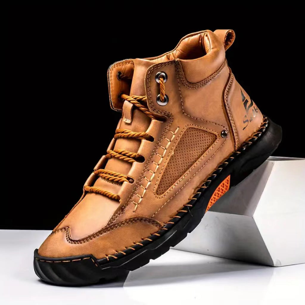 💥Chot Vente💥sylish cousue à la main Flat Sole Boots Men's 💥ultimate Comfort💥