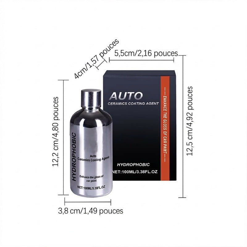 Kit de pulvérisation de revêtement céramique nano pour voiture