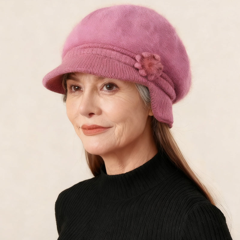 Ensemble bonnet et cache-cou en tricot chaud pour femme