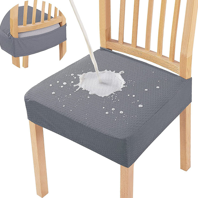 📢📢 3+3 GRATUIT⏰Housse de chaise hydrofuge avec jacquard en losanges – Pour chaises de salle à manger, d'hôtel et de maison 🪑✨