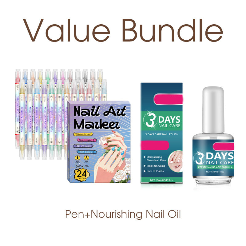 🥳 Grande promotion 2026 🥳💞 Plus de 50 000 unités vendues ! ✨🎨 55 % de rabais ! Stylo à ongles à double embout — Séchage rapide, sans lampe UV. Embout fin et pinceau. 12 ou 24 couleurs éclatantes. 💅🖌️