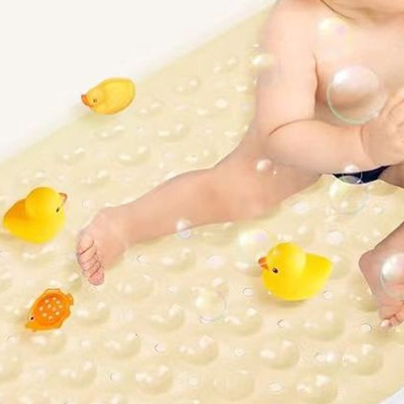Tapis de Baignoire Antidérapant 100 × 40 cm avec Ventouses