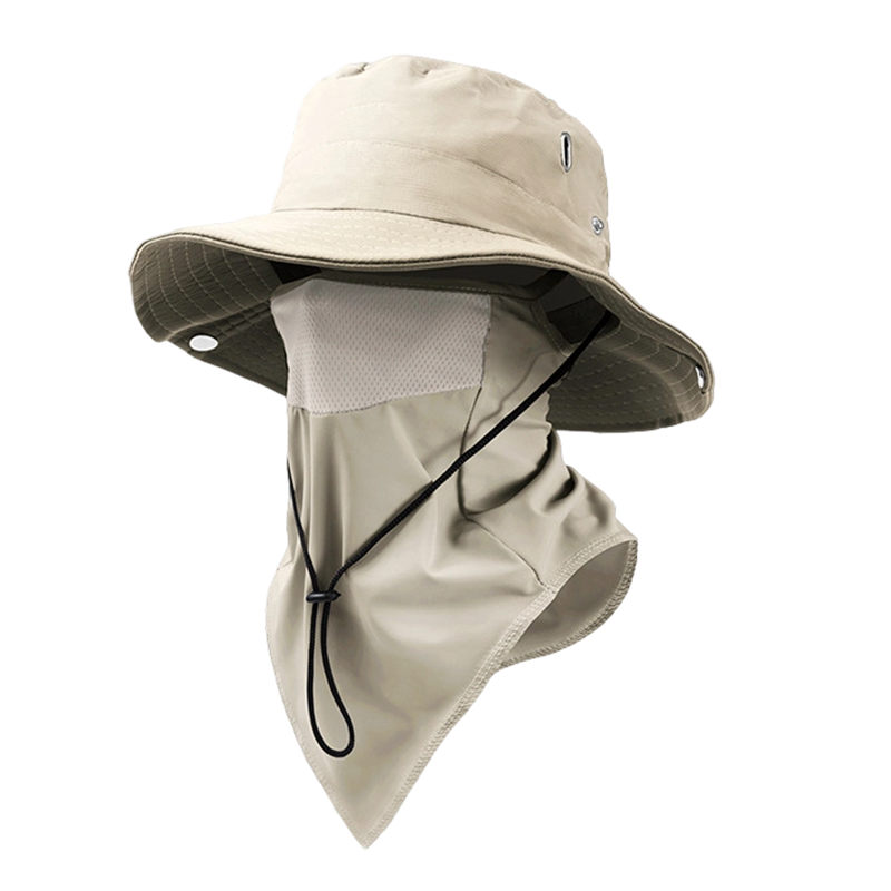 🧢 50% DE RÉDUCTION! 🎣 Chapeau de Pêcheur Respirant avec Masque Facial Détachable – Protection UPF 50+, Léger & Idéal Pour Les Activités en Plein Air 🛡️
