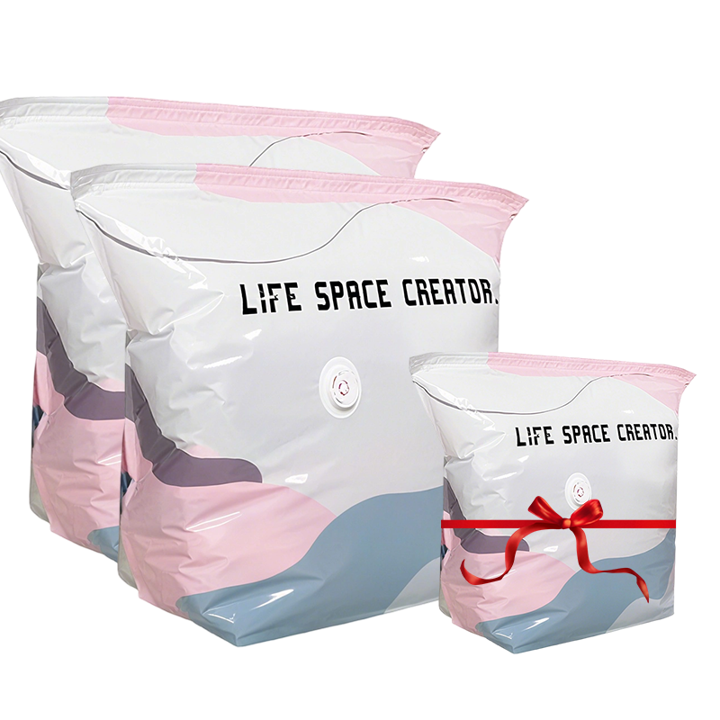 Grands sacs de compression sous vide pour rangement – sans pompe 🧳✨📦