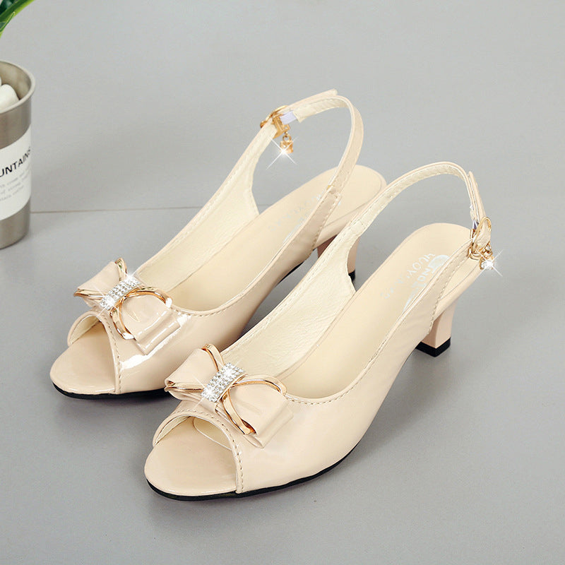 👡 Chaussures élégantes pour femmes • Bout ouvert, bride cheville, talon moyen ✨