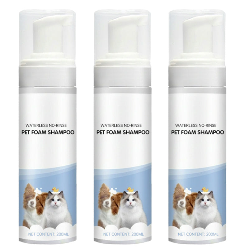 Shampoing moussant sans rinçage pour animaux de compagnie