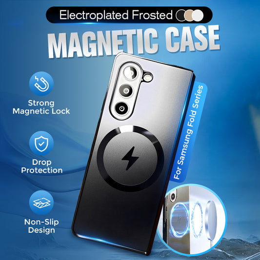 Elektroplettert Frostet Magnetisk Deksel til Samsung Fold-Serien