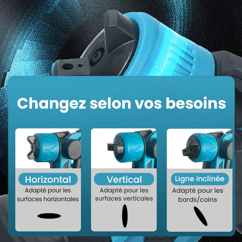 ✨✨Offre spéciale 67% de réduction 🔥 Pistolet à peinture électrique sans fil