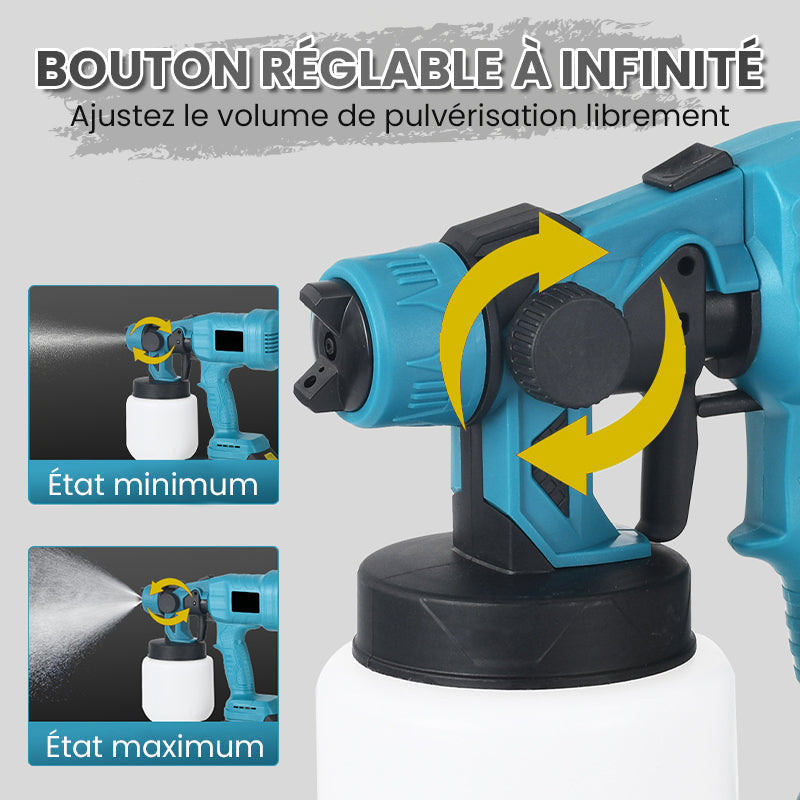 ✨✨Offre spéciale 67% de réduction 🔥 Pistolet à peinture électrique sans fil
