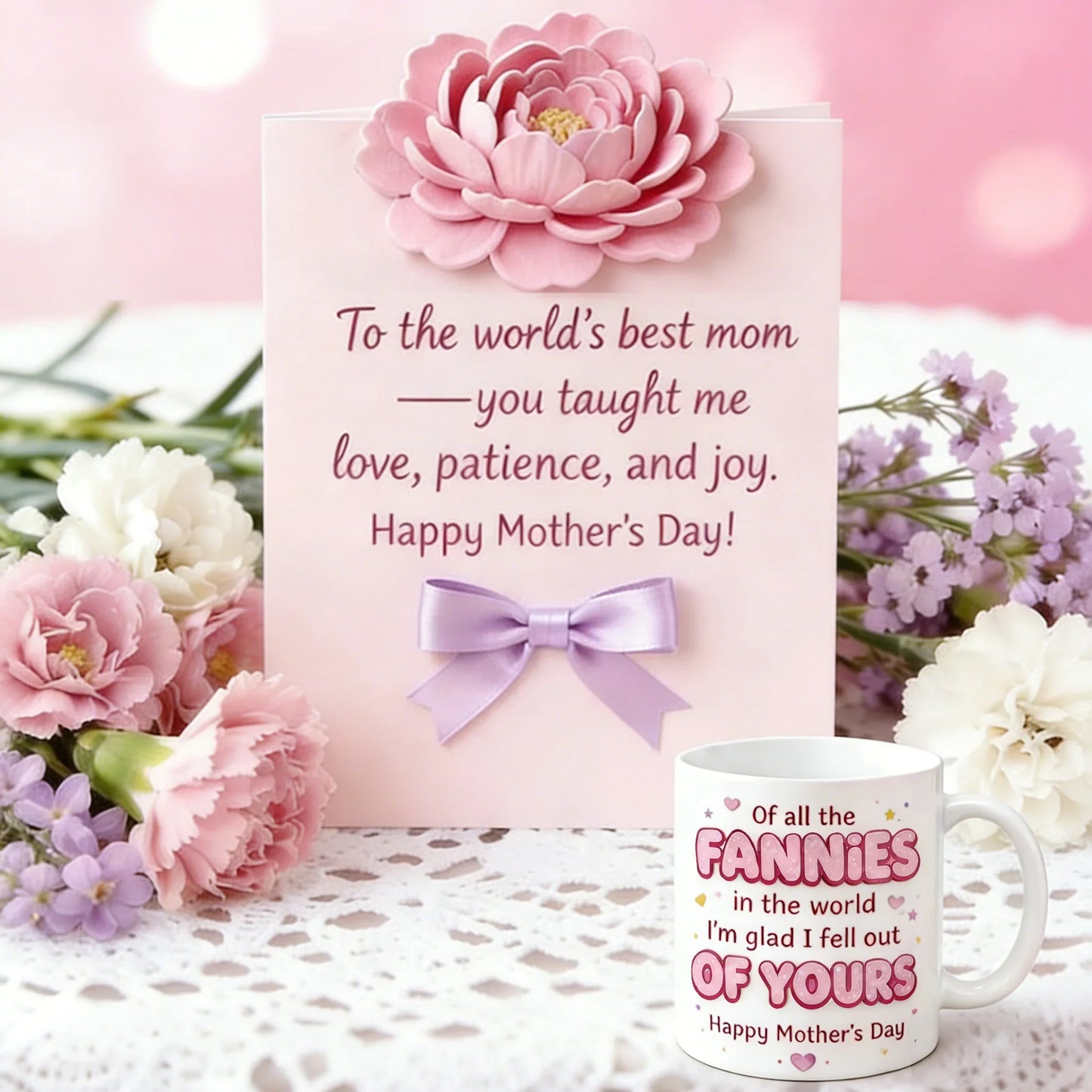 🌸🎁Moederdagmok - 'Van alle vrouwen ter wereld ben ik blij dat ik uit de jouwe ben gevallen'