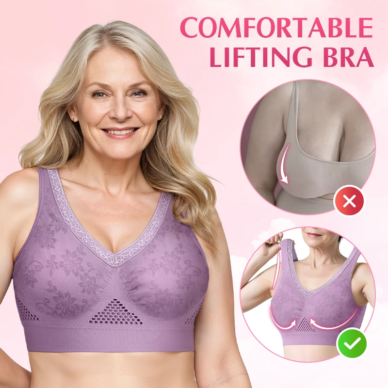 ⏳Spécial à durée limitée⏰Soutien-gorge sans armatures en dentelle à maintien élevé pour femme👙