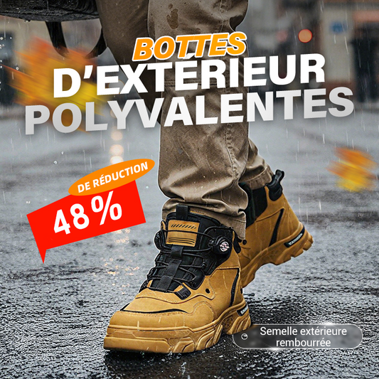 ⏳Offre spéciale à durée limitée⏰ Chaussures de travail pour hommes à boucle pivotante pour l'extérieur (imperméables, antidérapantes, confortables et respirantes)