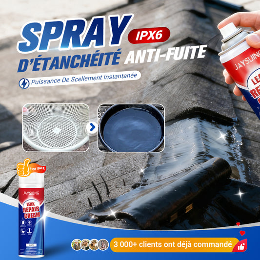 5.99€/pièce✨ Spray réparateur de fuites instantané - Colmate les fissures et les interstices en 5 minutes, imperméable et flexible pour tuyaux et toitures