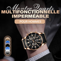 ⌚🔥Montre à Quartz Multifonctionnelle Imperméable pour Hommes