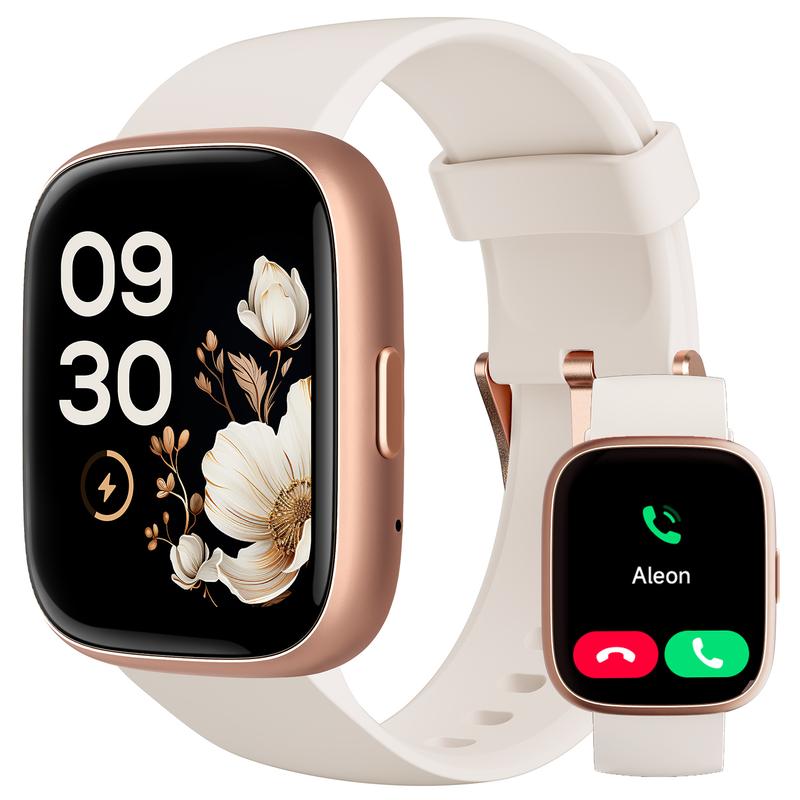 Montre connectée étanche IP68 pour femmes et hommes : bracelet d’activité, répondre/passer des appels, suivi du sommeil, 100 modes sportifs, podomètre