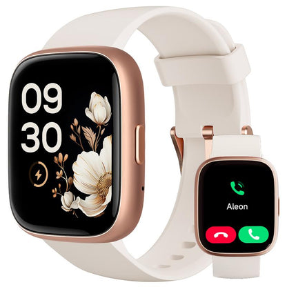 Montre connectée étanche IP68 pour femmes et hommes : bracelet d’activité, répondre/passer des appels, suivi du sommeil, 100 modes sportifs, podomètre