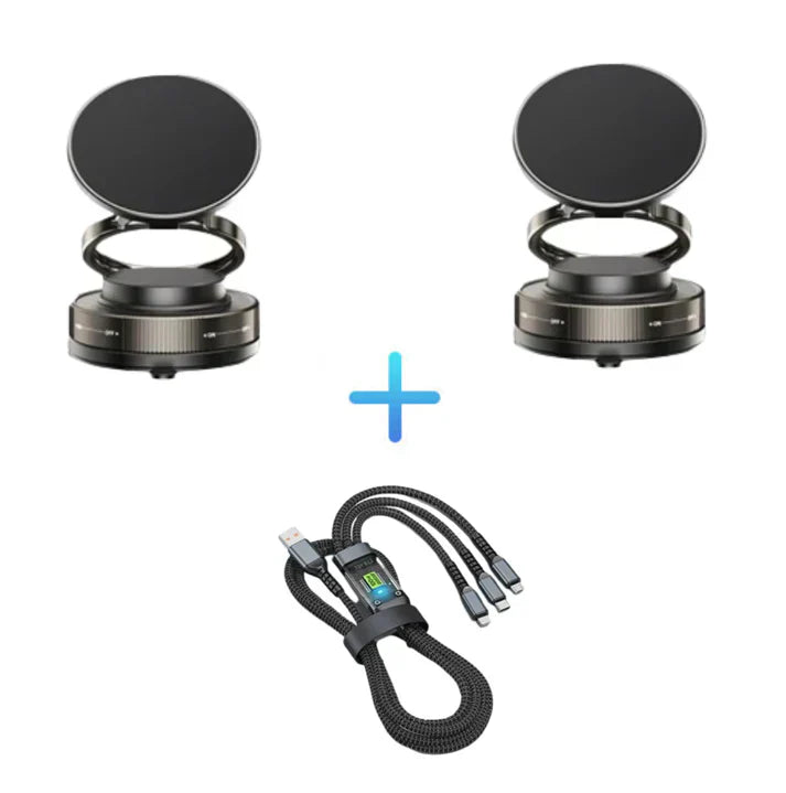 🔥Achetez plus économisez plus 🔄Support Téléphone Magnétique sous Vide Réglable à 360°📱🚗
