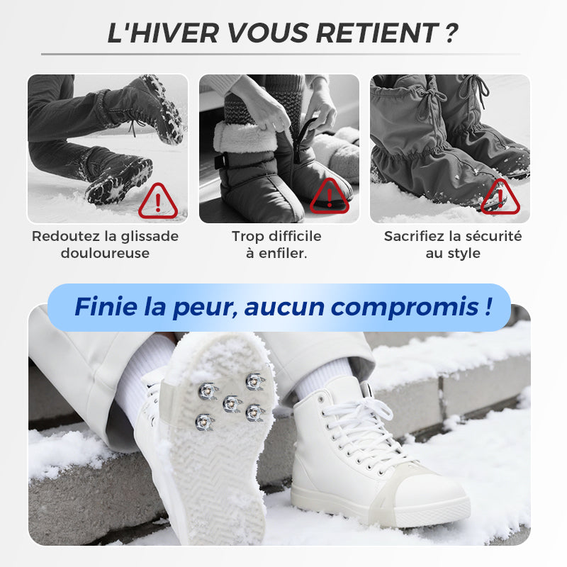 Crampons universels à 5 dents pour chaussures et bottes