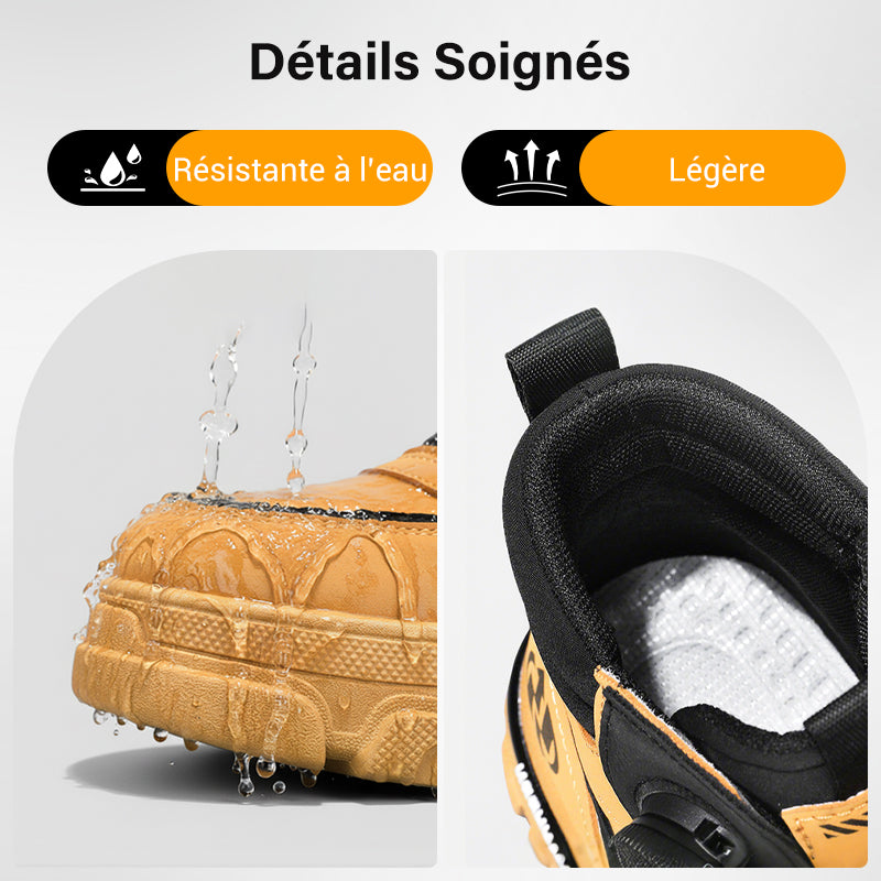 ⏳Offre spéciale à durée limitée⏰ Chaussures de travail pour hommes à boucle pivotante pour l'extérieur (imperméables, antidérapantes, confortables et respirantes)
