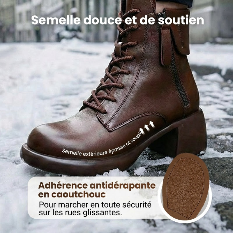 Le meilleur cadeau - Bottes pour femmes au style vintage élégant à la française