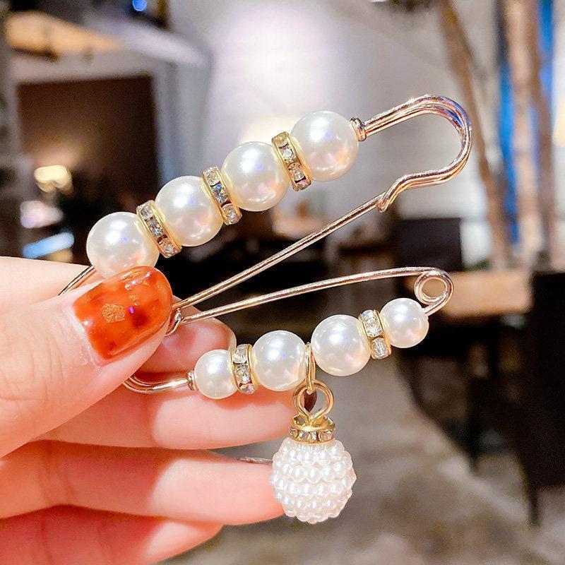 Broche perlée Clips de décoration pour vêtements