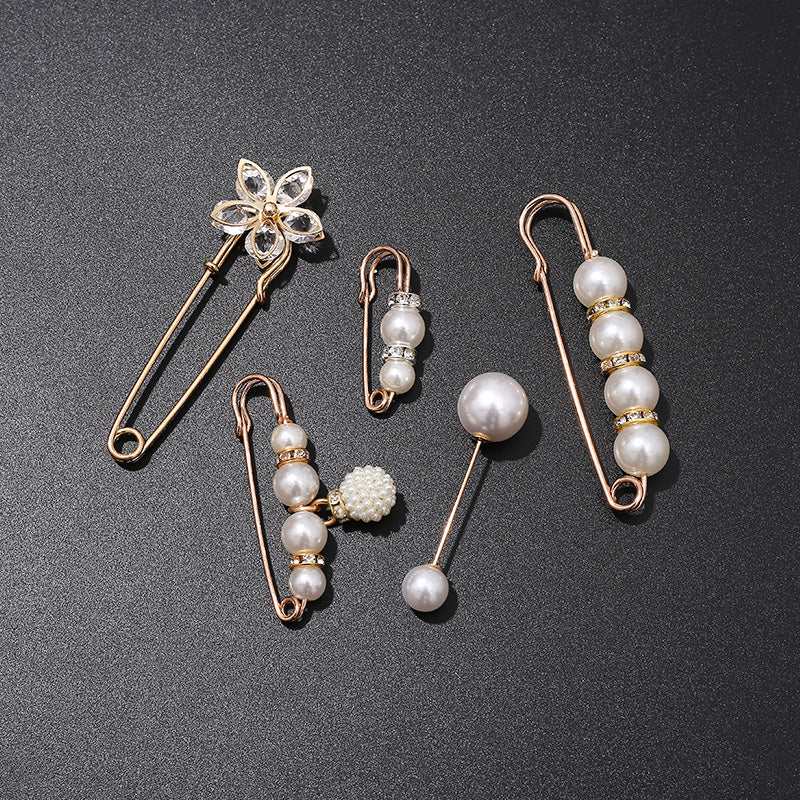 Broche perlée Clips de décoration pour vêtements