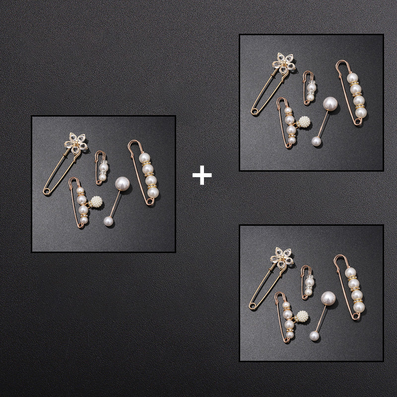 Broche perlée Clips de décoration pour vêtements