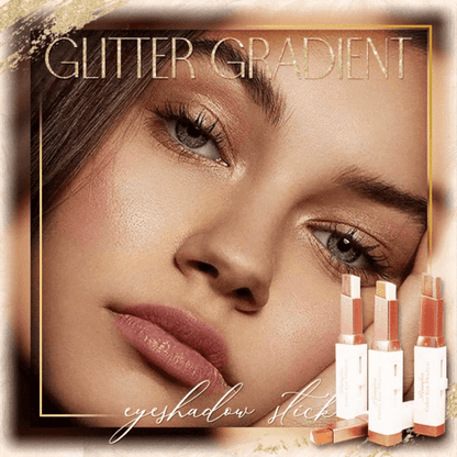 🎉 60% OFF! ✨ SET OF 6 TWO-TONE EYESHADOW STICKS – GLITTER GRADIENT EYESHADOW STICK
