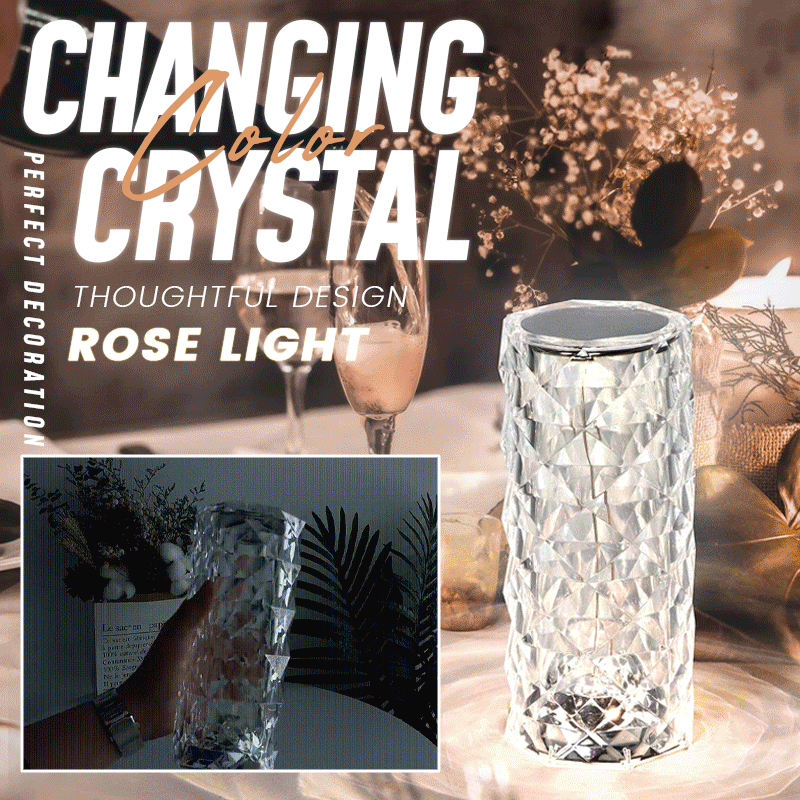 🎁Dernier jour pour l'offre ! -60 %💥🎁Lampe en cristal Touch Rose