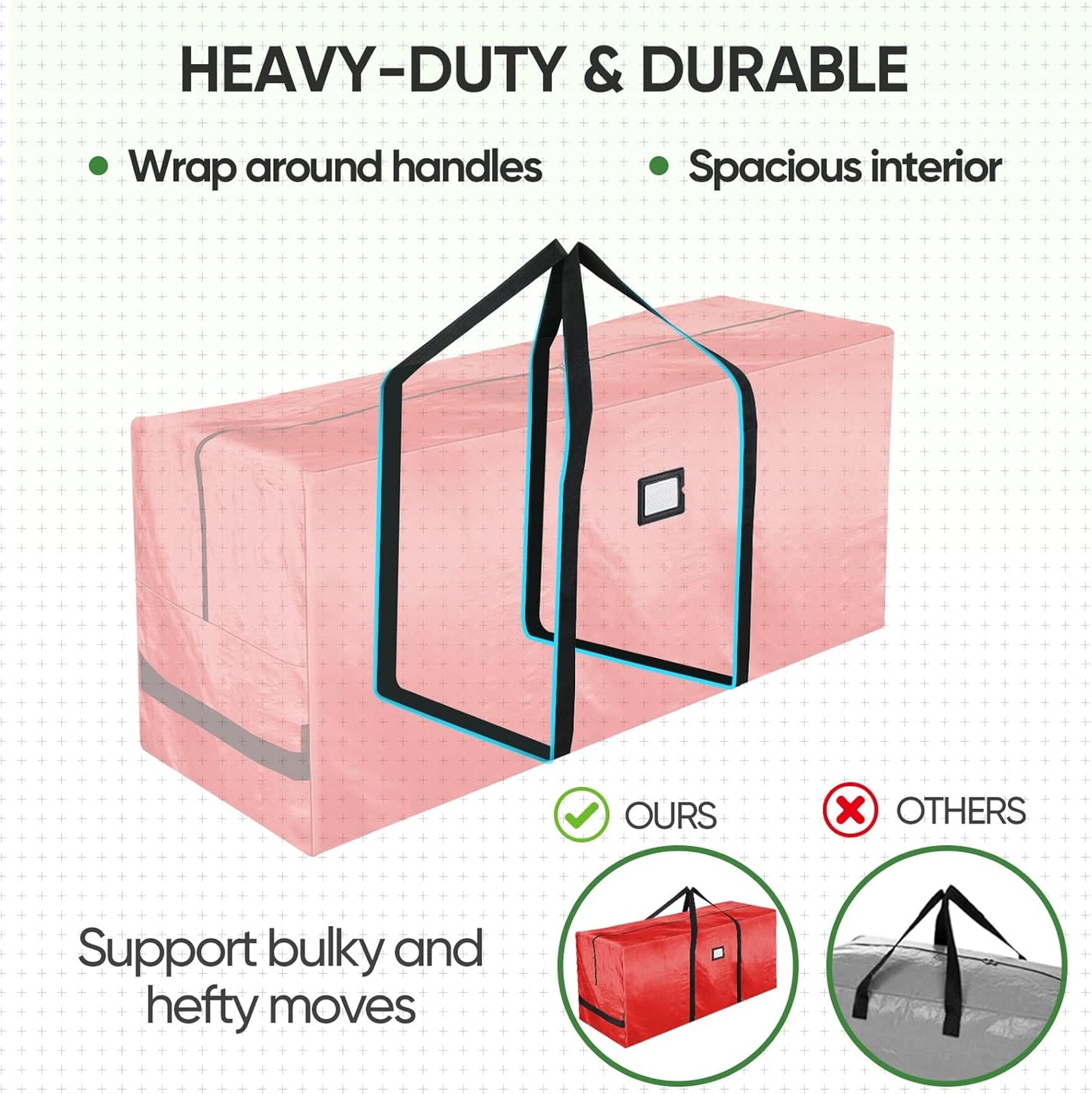 🎅Soldes de Noël 58 % DE RÉDUCTION🌟Sac de rangement imperméable et résistant pour sapin de Noël 🎄