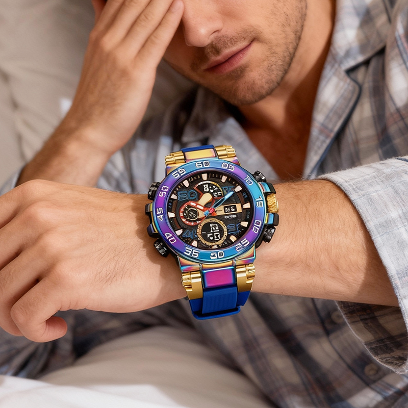 Montre digitale multifonctionnelle LED étanche