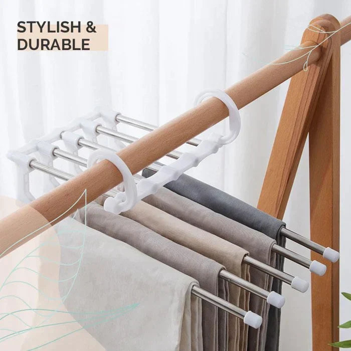 👖 ACHETEZ 2, RECEVEZ 3 ! ✨ Porte-Pantalons Multifonctionnel – Gain de Place et Pratique 🌟