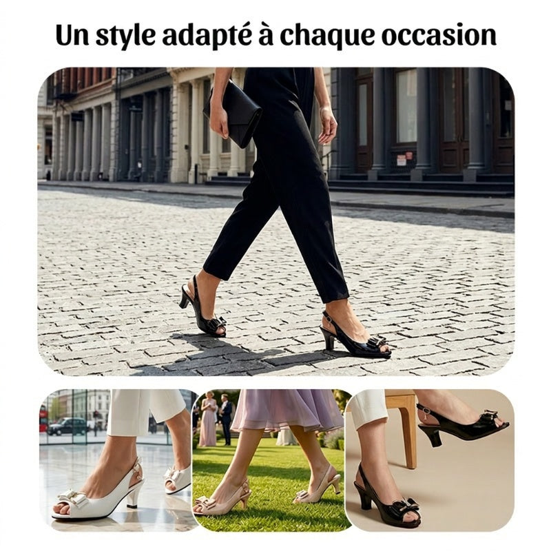 👡 Chaussures élégantes pour femmes • Bout ouvert, bride cheville, talon moyen ✨