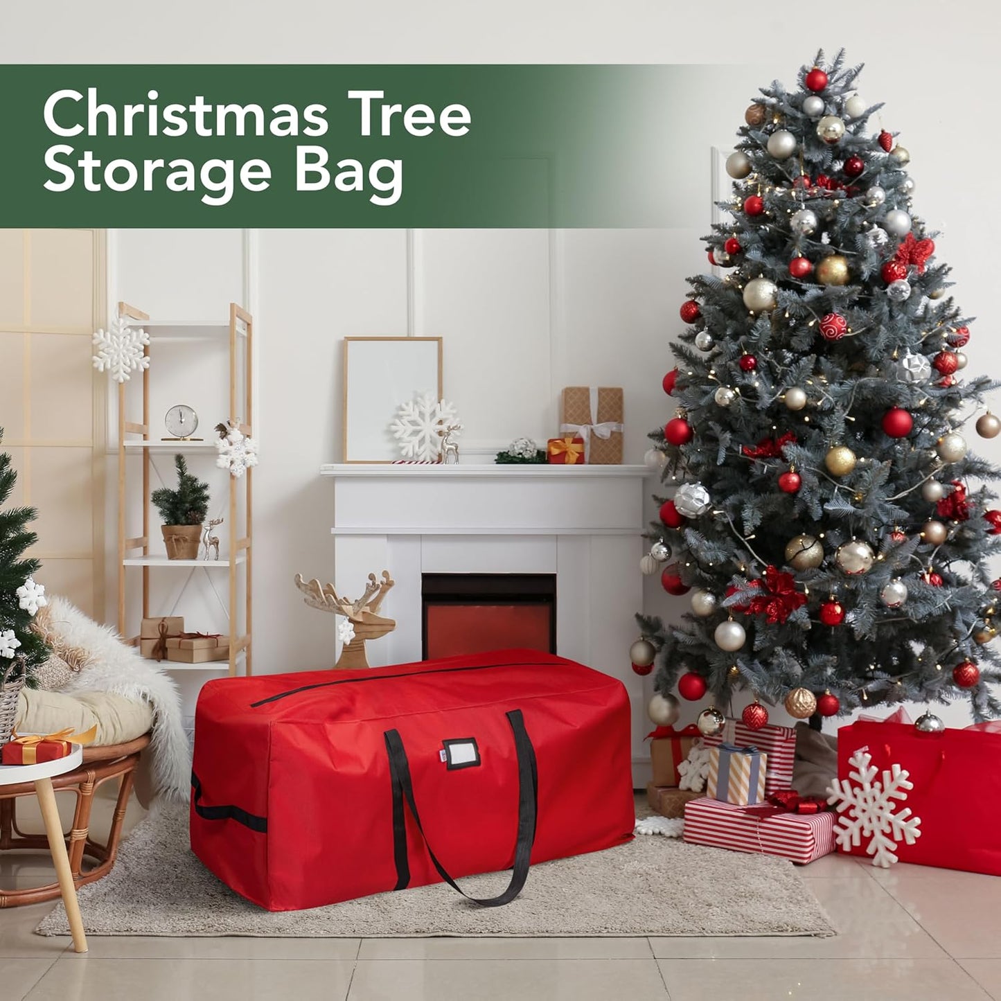 🎅Soldes de Noël 58 % DE RÉDUCTION🌟Sac de rangement imperméable et résistant pour sapin de Noël 🎄