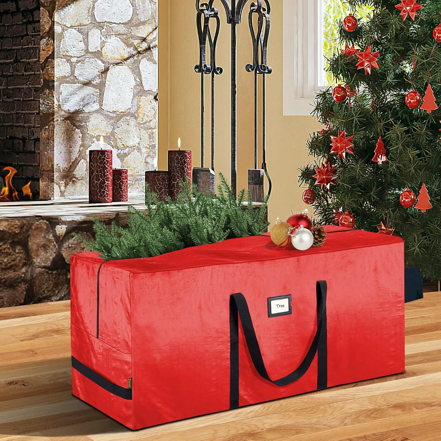 🎅Soldes de Noël 58 % DE RÉDUCTION🌟Sac de rangement imperméable et résistant pour sapin de Noël 🎄