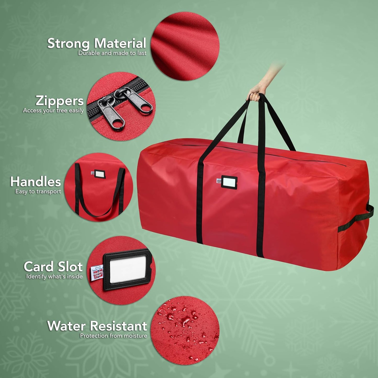 🎅Soldes de Noël 58 % DE RÉDUCTION🌟Sac de rangement imperméable et résistant pour sapin de Noël 🎄