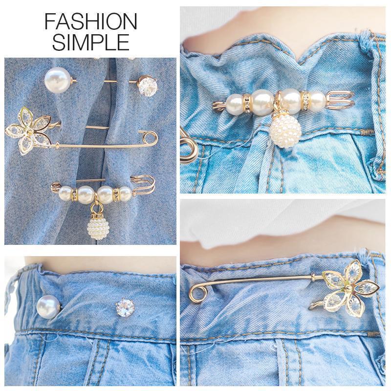 Broche perlée Clips de décoration pour vêtements