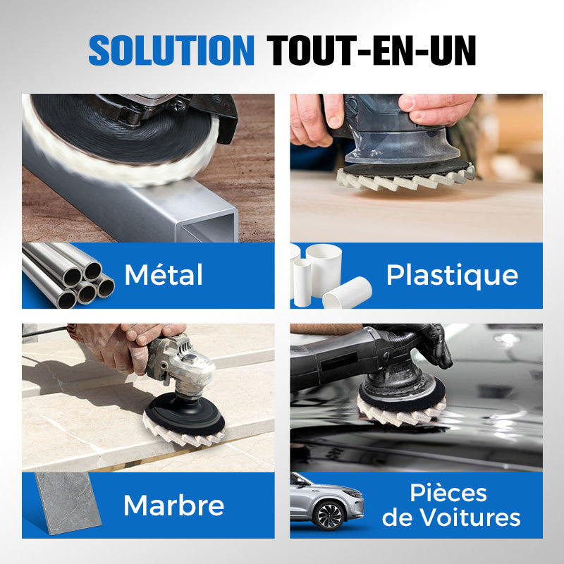 ⚡50 % DE RÉDUCTION !!✨ Disque de polissage en laine pour meuleuse d'angle – Finition miroir brillante ! Durable et polyvalent ! 🔧