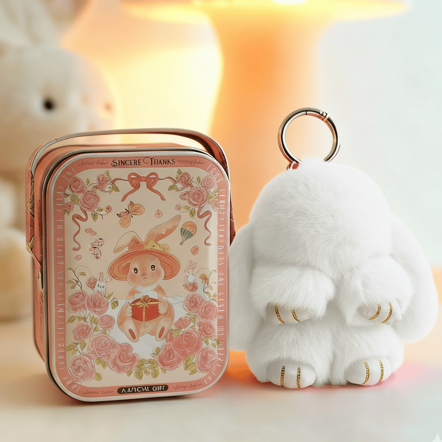 🐰60 % DE RÉDUCTION MAINTENANT ! 🏆 Breloques en forme de lapin doux fait à la main : design adorable, fil de qualité supérieure et parfait pour les sacs/clés 🎀