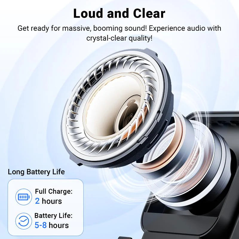🔥VENTE LIMITÉE 50 % DE RÉDUCTION🔥🎵 Enceinte 5-en-1 avec support téléphone – Son par induction, recharge et lumière d’ambiance, tout en un !