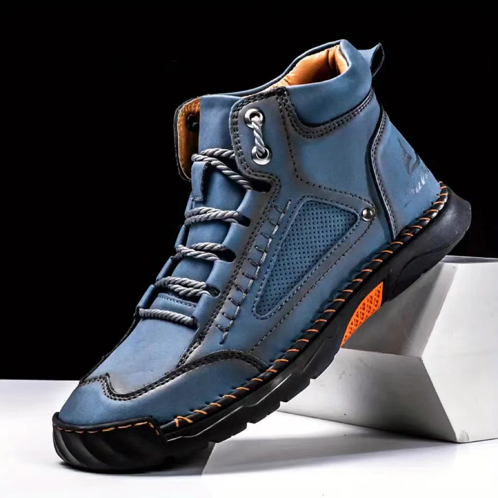 💥Chot Vente💥sylish cousue à la main Flat Sole Boots Men's 💥ultimate Comfort💥
