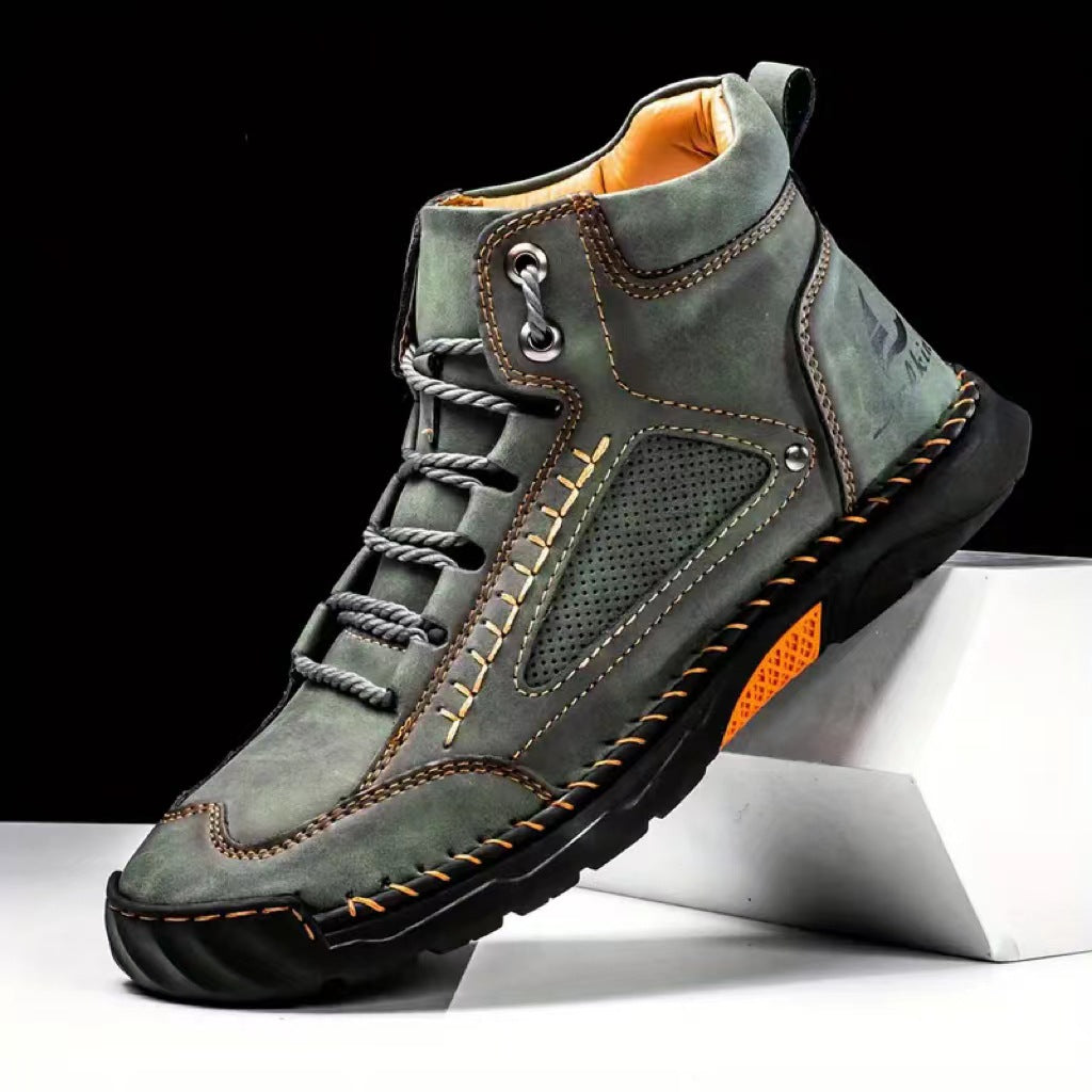 💥Chot Vente💥sylish cousue à la main Flat Sole Boots Men's 💥ultimate Comfort💥