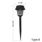 Lampe solaire anti-moustiques sur piquet