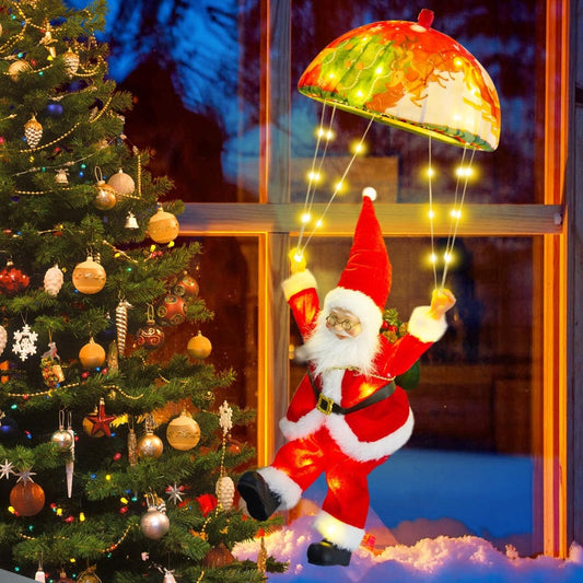 Lumière Père Noël avec Parachute de Noël