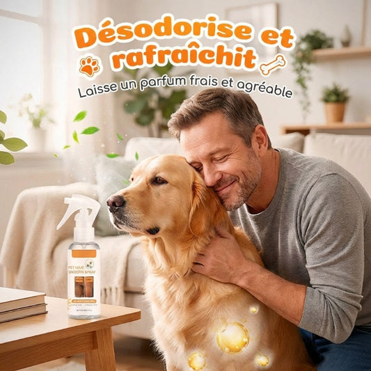 Spray démêlant et désodorisant pour animaux
