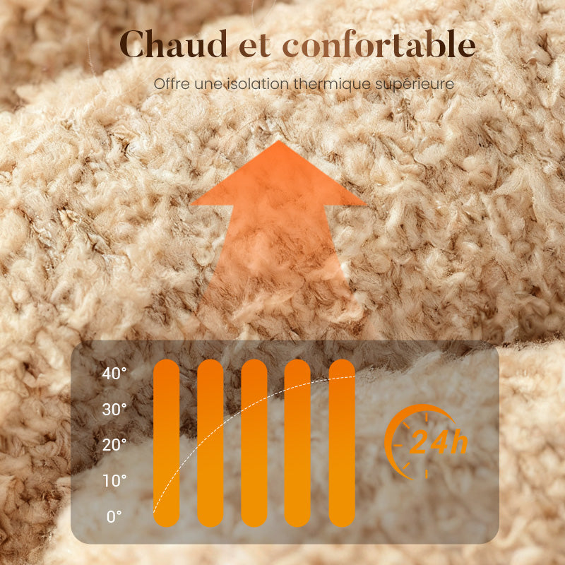 Chaussettes hautes au-dessus du genou, thermiques et confortables