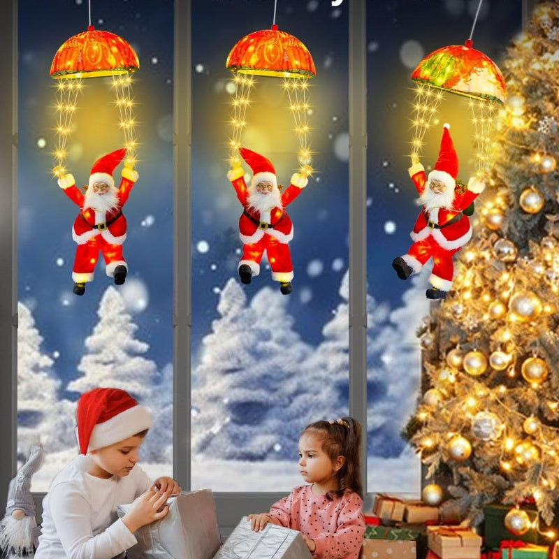 Lumière Père Noël avec Parachute de Noël
