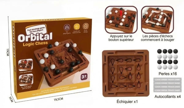 Ensemble de jeu de train d'échecs logique 2025