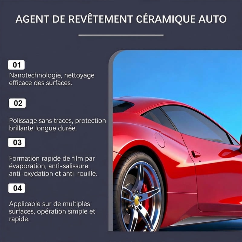 Kit de pulvérisation de revêtement céramique nano pour voiture