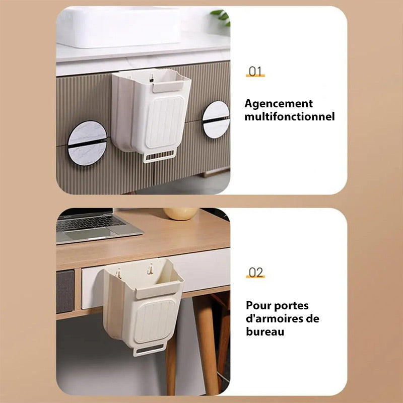 Poubelle Suspendue Pliable Polyvalente pour Cuisine